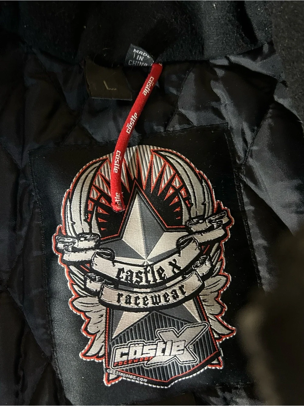Castle X Racewear Textile Motorcycle Jacket Label L - Picture 3 of 3